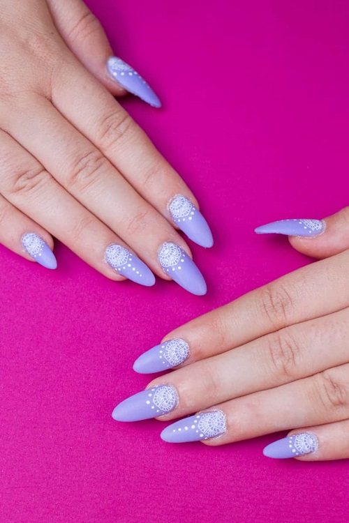 14 Bridal Wedding Nail Designs ⋆ Bright Stuffs