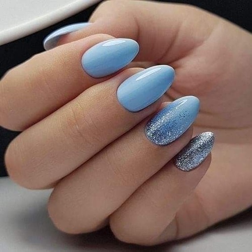 16 Stunning Blue Nails Ideas ⋆ Bright Stuffs