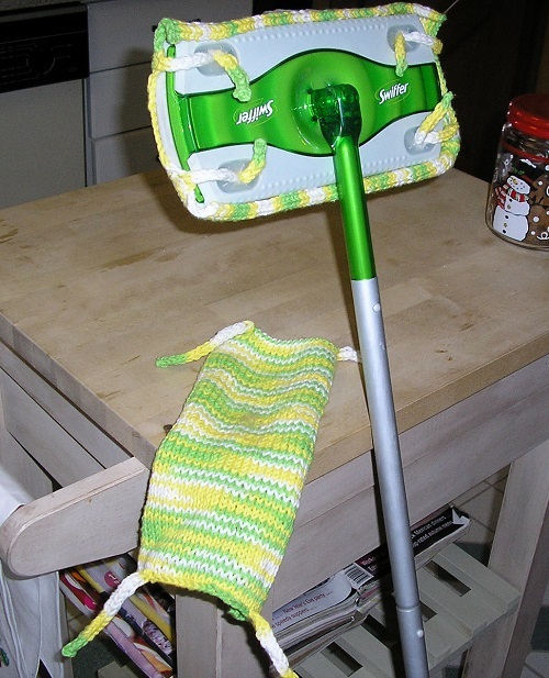 Free Knitting Pattern for Reusable Swiffer Cover 2